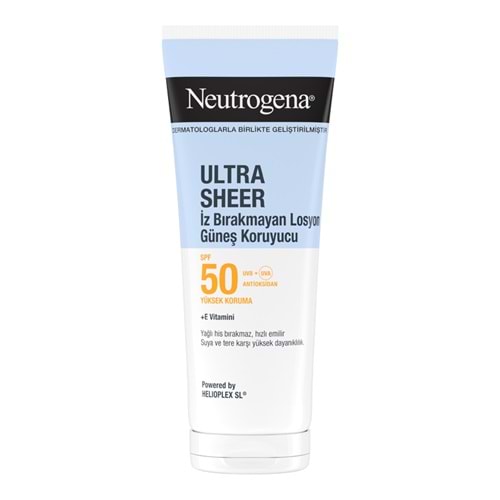 NEUTROGENA ULTRA SHEER İZ BIRAKMAYAN GÜNEŞ KORUYUCU LOSYON SPF 50 200 ML