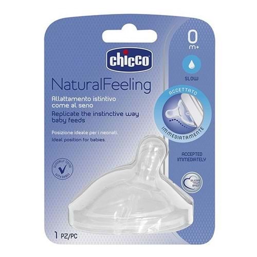 CHİCCO NATURAL FEELİNG BİBERON EMZİĞİ 0+ AY (1 ADET)