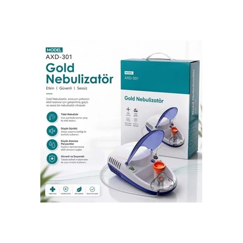 SERFARMA KAPAKLI KOMPRESÖRLÜ NEBÜLİZATÖR ( BUHAR MAKİNASI - AXD-301 )