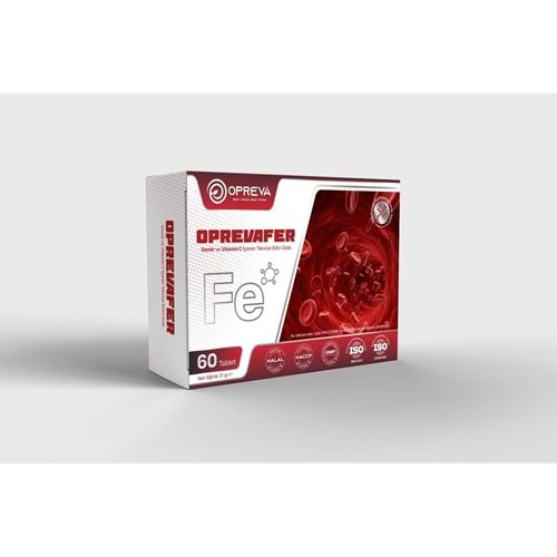 OPREVA FER DEMİR VE VİTAMİN C İÇEREN TAKVİYE GIDA 60 TABLET