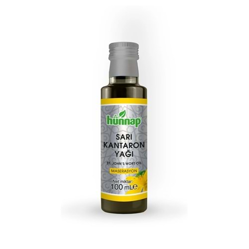 HÜNNAP SARI KANTARON YAĞI 100 ML ( SOĞUK PRES )