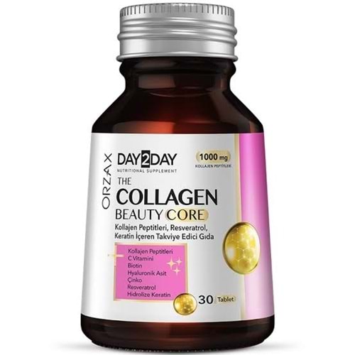 ORZAX OCEAN DAY 2 DAY COLLAGEN ( KOLAJEN ) BEAUTY CORE 30 TABLET