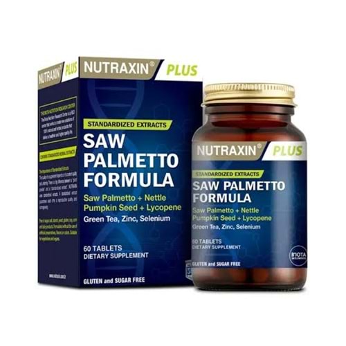 NUTRAXIN SAW PALMETTO FORMULA 60 TABLET ( YEŞİL ÇAY / ÇİNKO / SELENYUM )