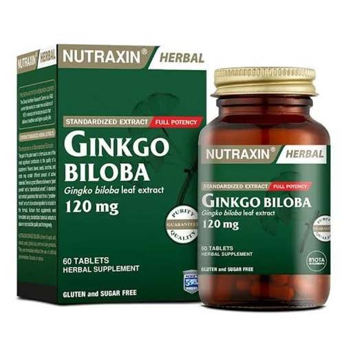 NUTRAXIN GINKGO BILOBA 120 MG 60 TABLET