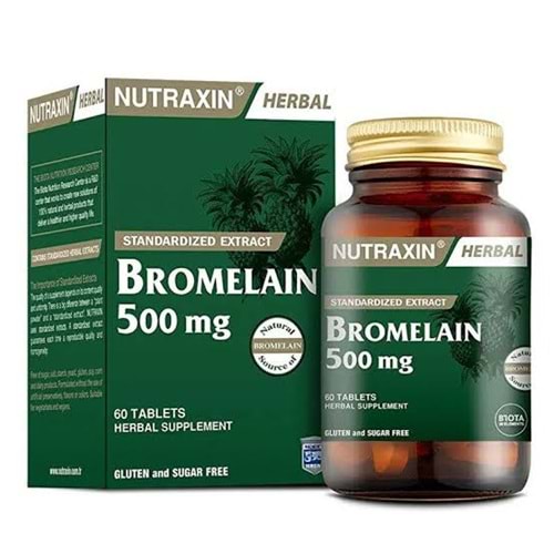 NUTRAXIN BROMELAİN 500 MG 60 TABLET