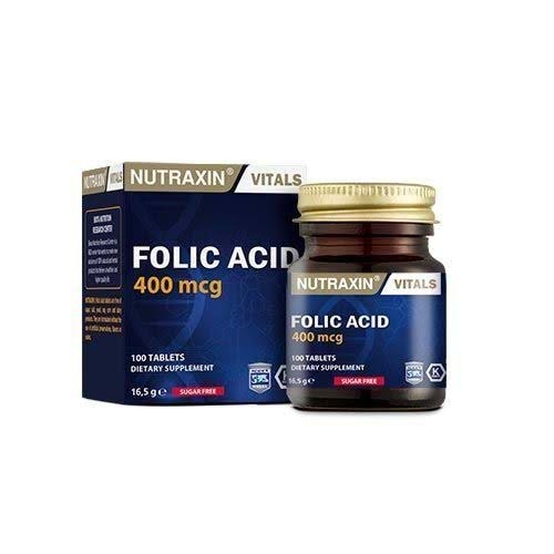 NUTRAXIN FOLİK ASİT 400 MCG 100 TABLET