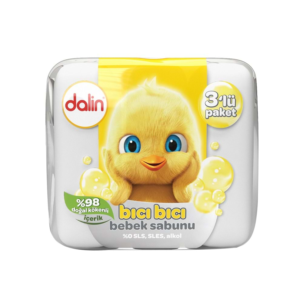 DALİN BICI BICI BEBEK SABUNU (3 ADET X 75 GR )