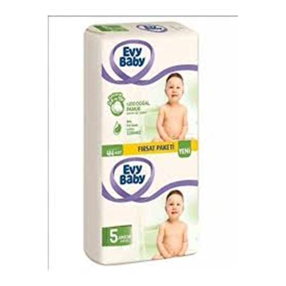 EVY BABY ÇOCUK BEZİ NO:5 44 ADET 2 Lİ JUMBO