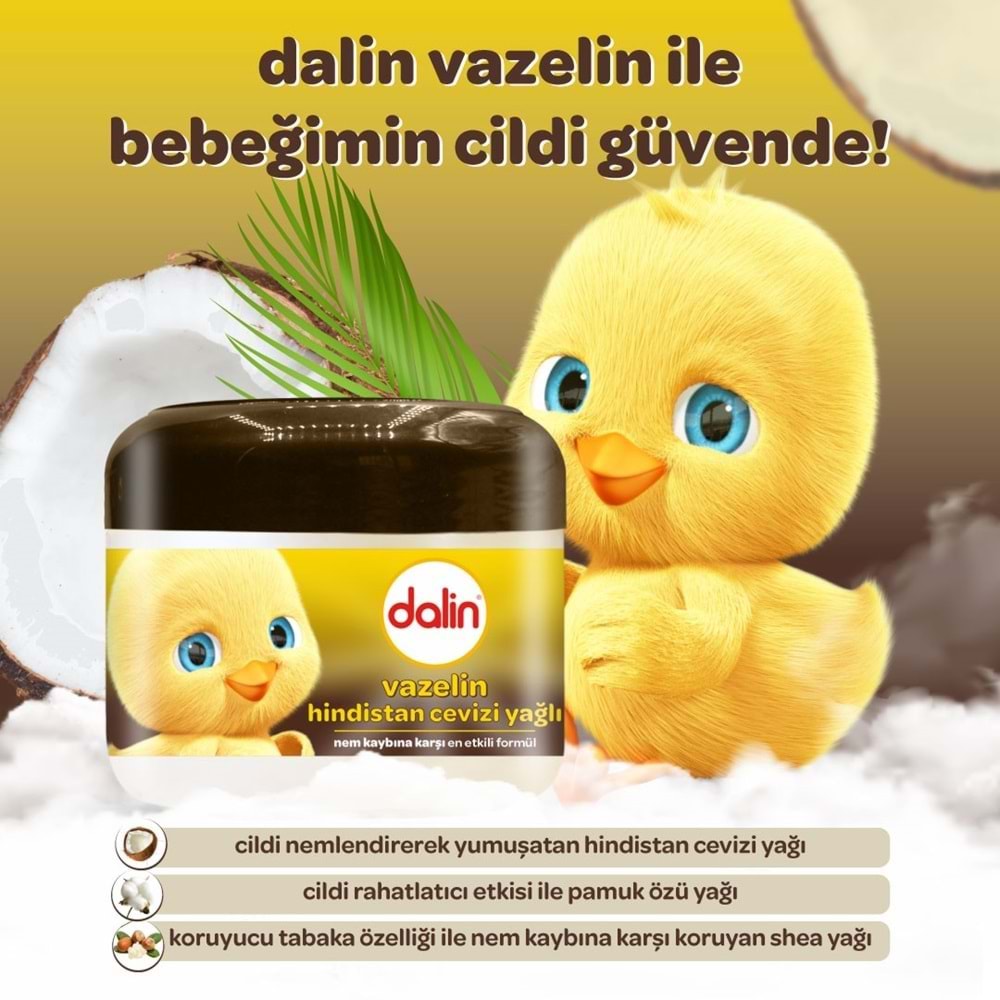 DALİN VAZELİN ( HİNDİSTAN CEVİZİ YAĞLI / 100 ML )