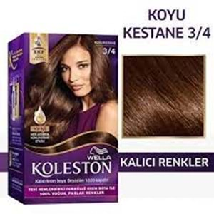 KOLESTON WELLA KOYU KESTANE 3/4