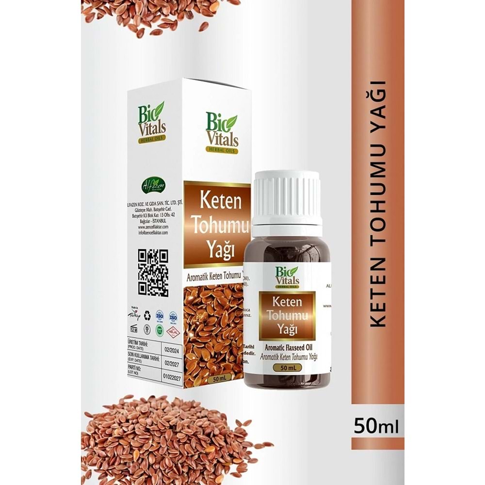 BİO VİTALS KETEN TOHUMU YAĞI 50 ML