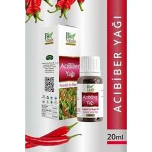 BİO VİTALS ACI BİBER YAĞI 20 ML