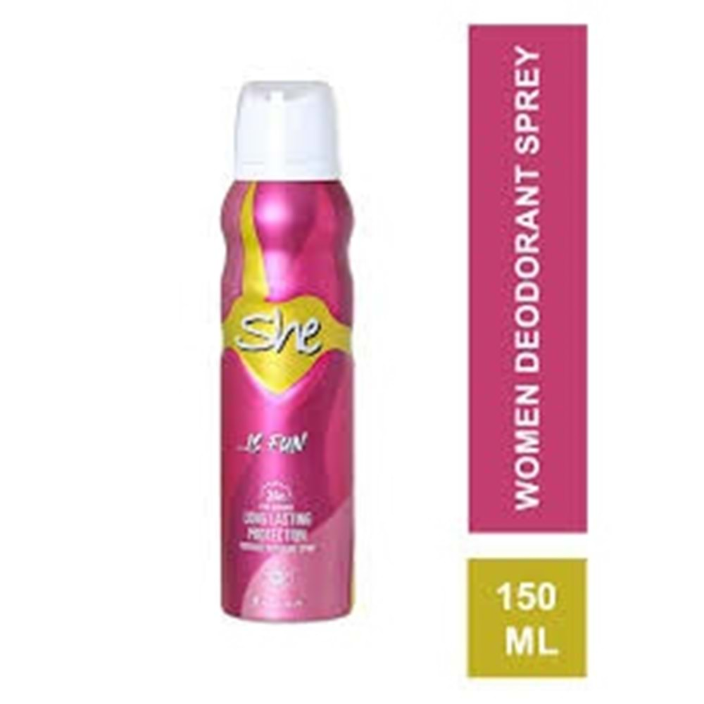 SHE IS FUN DEODORANT BAYAN 150 ML