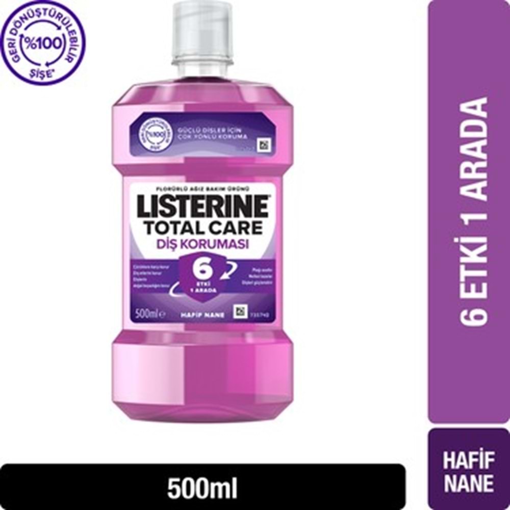 LİSTERİNE AĞIZ SUYU ( TOTAL CARE DİŞ KORUMASI / 500 ML )