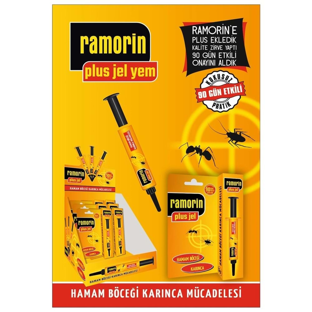 RAMORİN PLUS HAMAM BÖCEĞİ VE KARINCA JELİ 5 GR