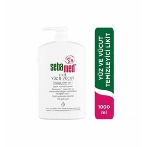 SEBAMED LİKİT YÜZ & VÜCUT TEMİZLEYİCİ 1000 ML