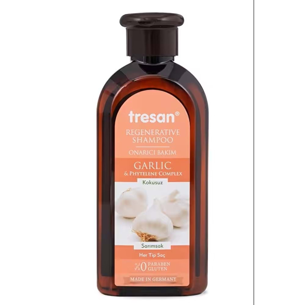 TRESAN ONARICI BAKIM ŞAMPUAN 300 ML ( TÜM SAÇ TİPLERİ / SARIMSAK- KOKUSUZ )