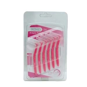 PAKDENT ARA YÜZ FIRÇASI 0,40 MM 6 LI PAKET NO : 0 ( L TİPİ / PEMBE )