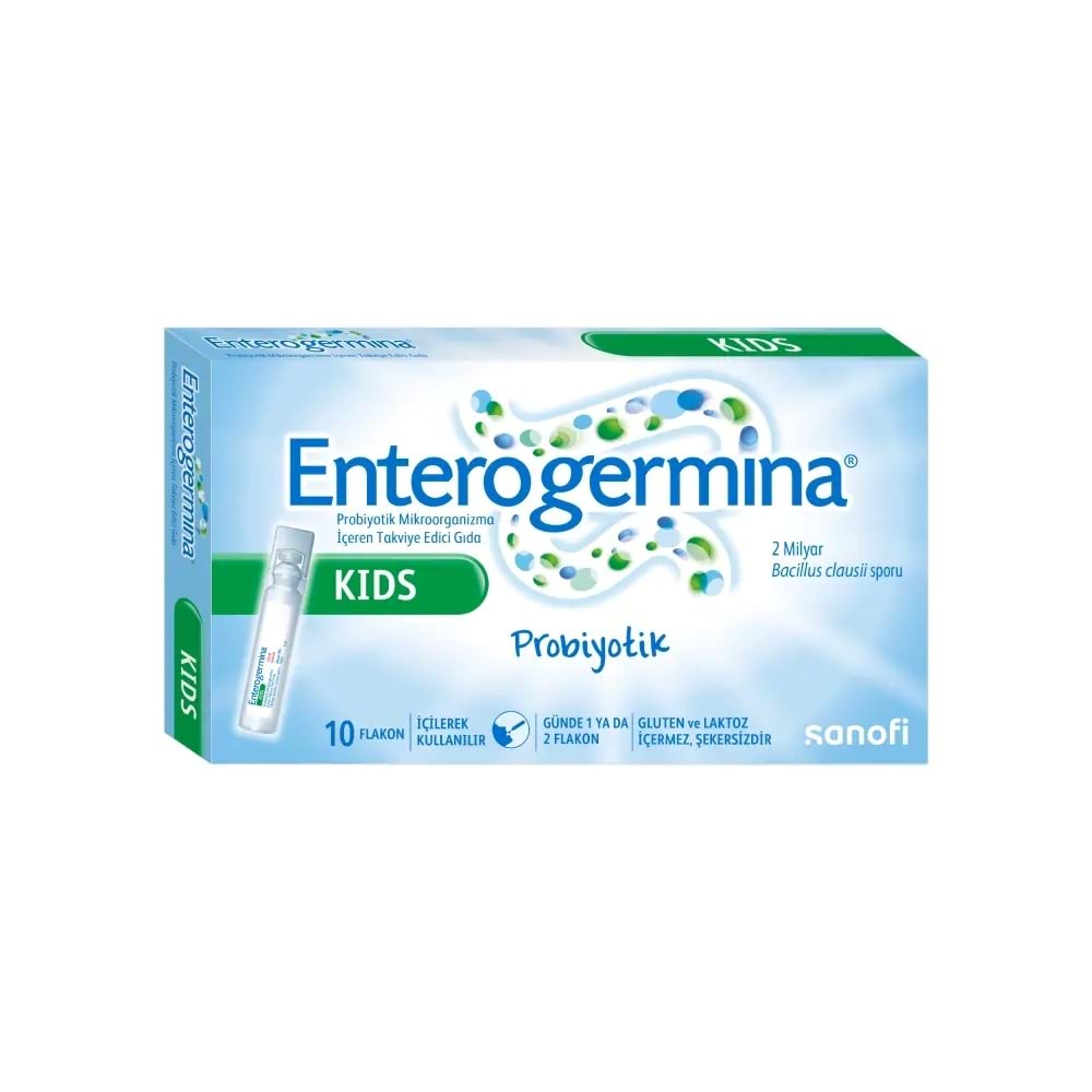 ENTEROGERMİNA KİDS PROBİYOTİK 5 ML 10 FLAKON