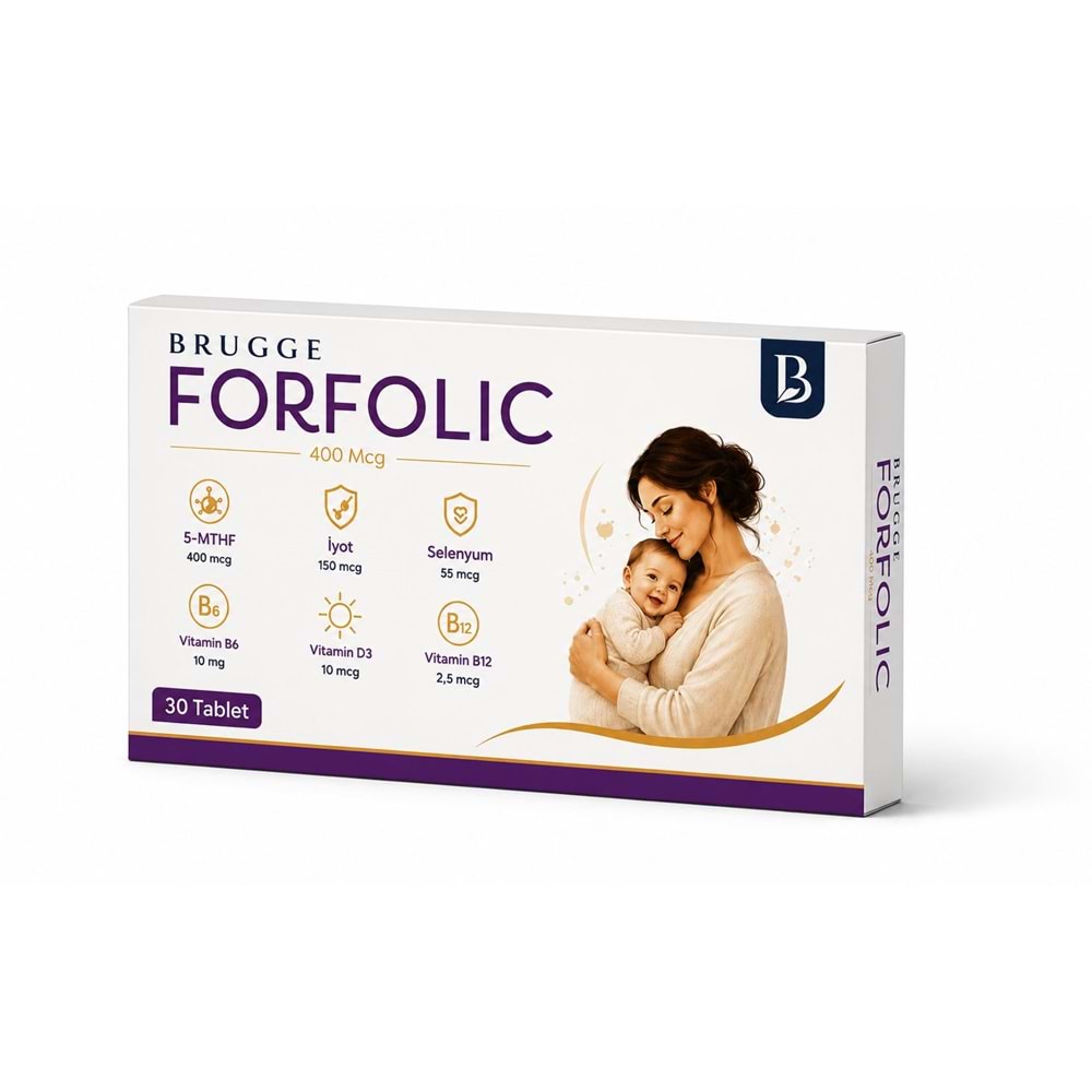 BRUGGE FORFOLİC 400 MCG 30 TABLET