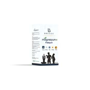 BRUGGE MAGNEZYUM + KALSİYUM TAKVİYE EDİCİ GIDA 60 TABLET