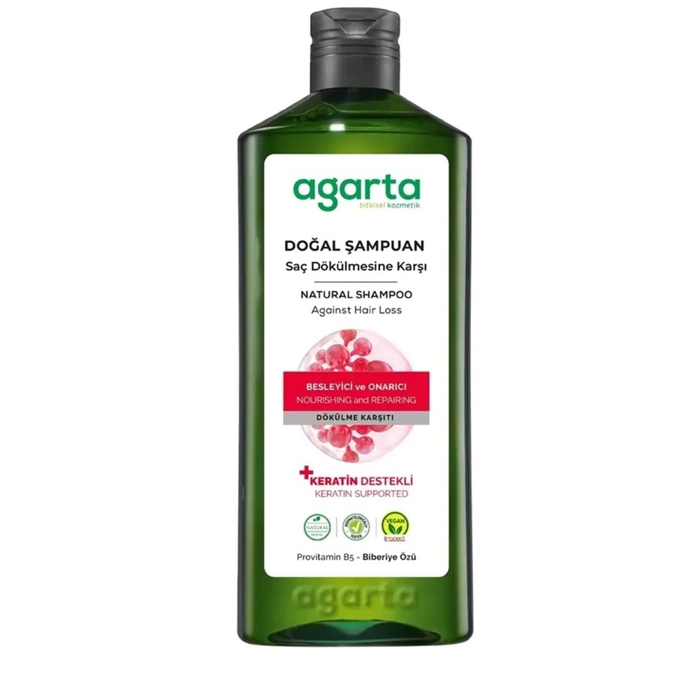 AGARTA SAÇ DÖKÜLMESİNE KARŞI ŞAMPUAN 400 ML ( BİBERİYE ÖZÜ )