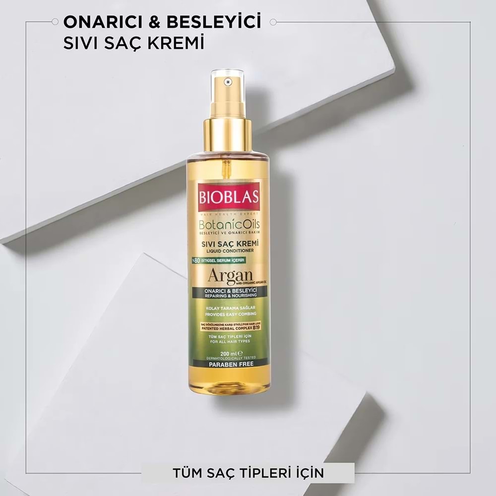 BIOBLAS ARGAN ONARICI SIVI SAÇ KREMİ 200 ML