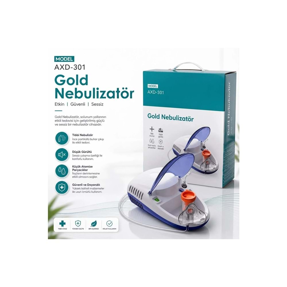 SERFARMA KAPAKLI KOMPRESÖRLÜ NEBÜLİZATÖR ( BUHAR MAKİNASI - AXD-301 )